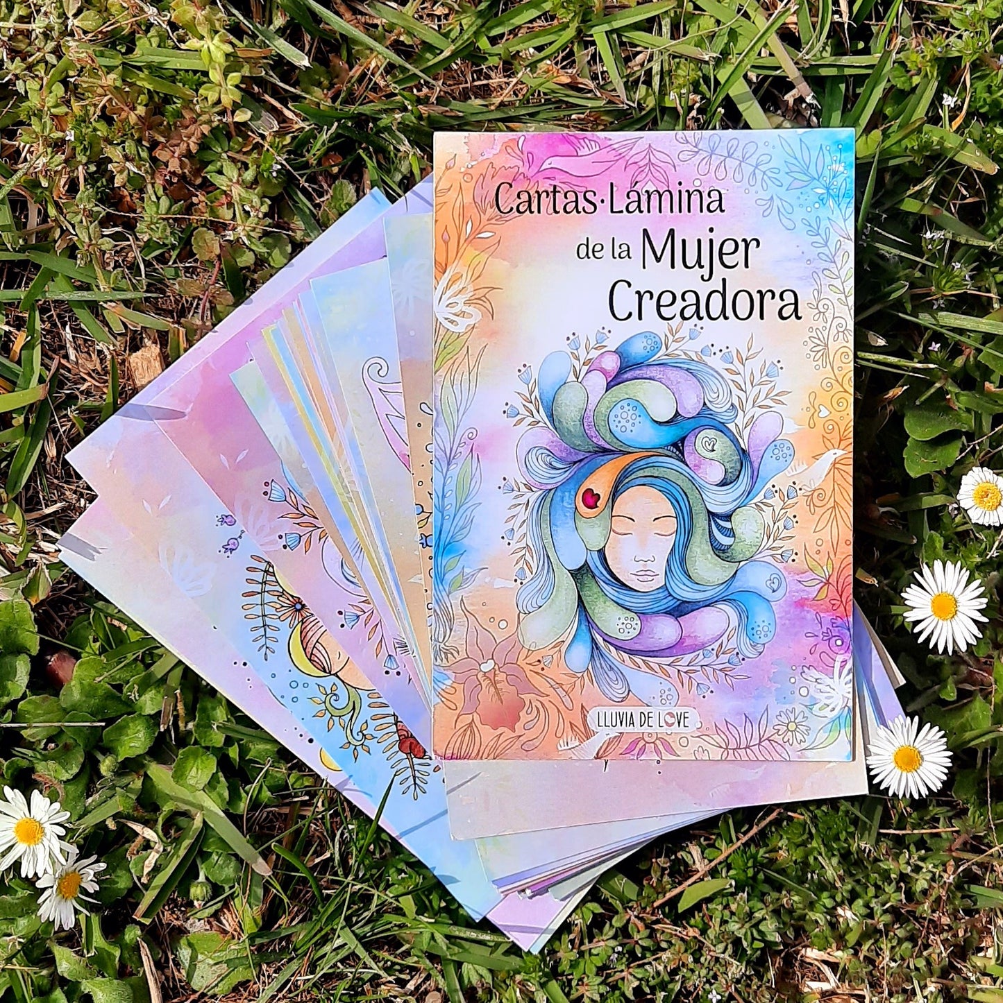 Las 21 Cartas• Lámina de la Mujer Creadora, de la ilustradora Lluvia de Love