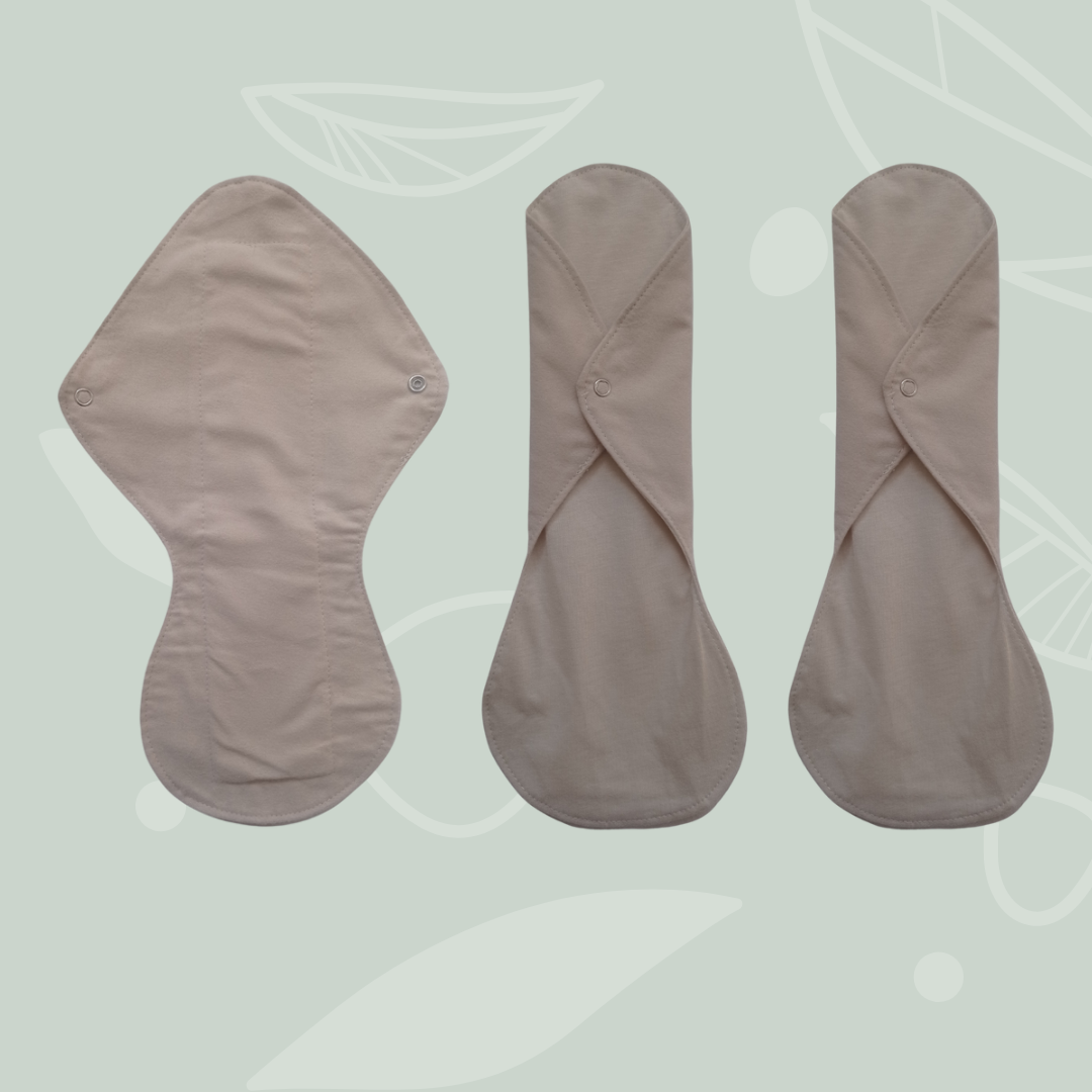 Washable maternity/night napkin leaf blue