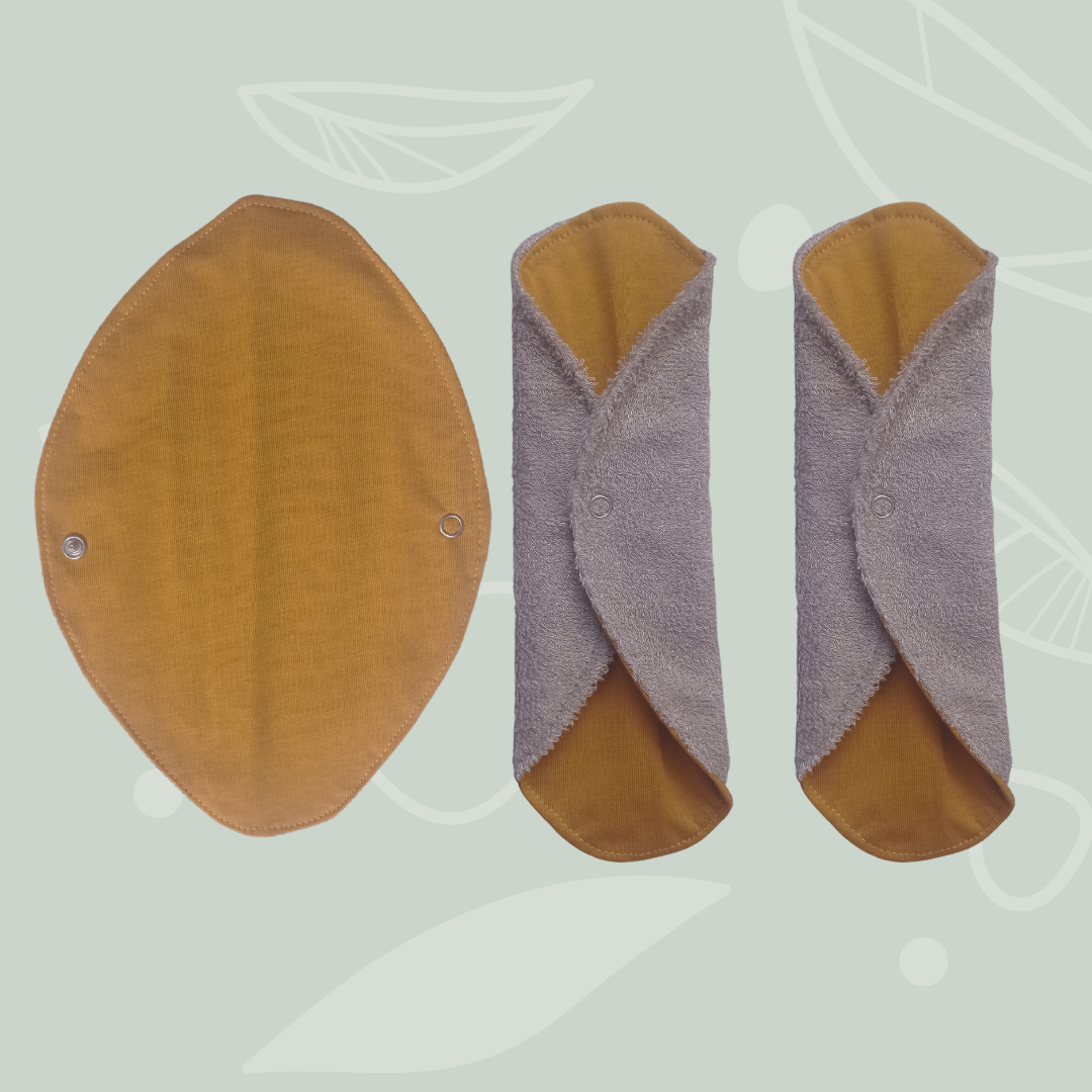 Washable sanitary napkin ocher