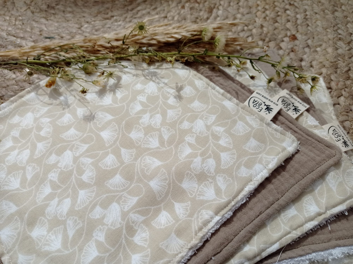 Eco Era doekjes - Ginko beige - zand