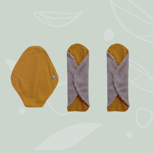 Washable panty liners tanga ochre